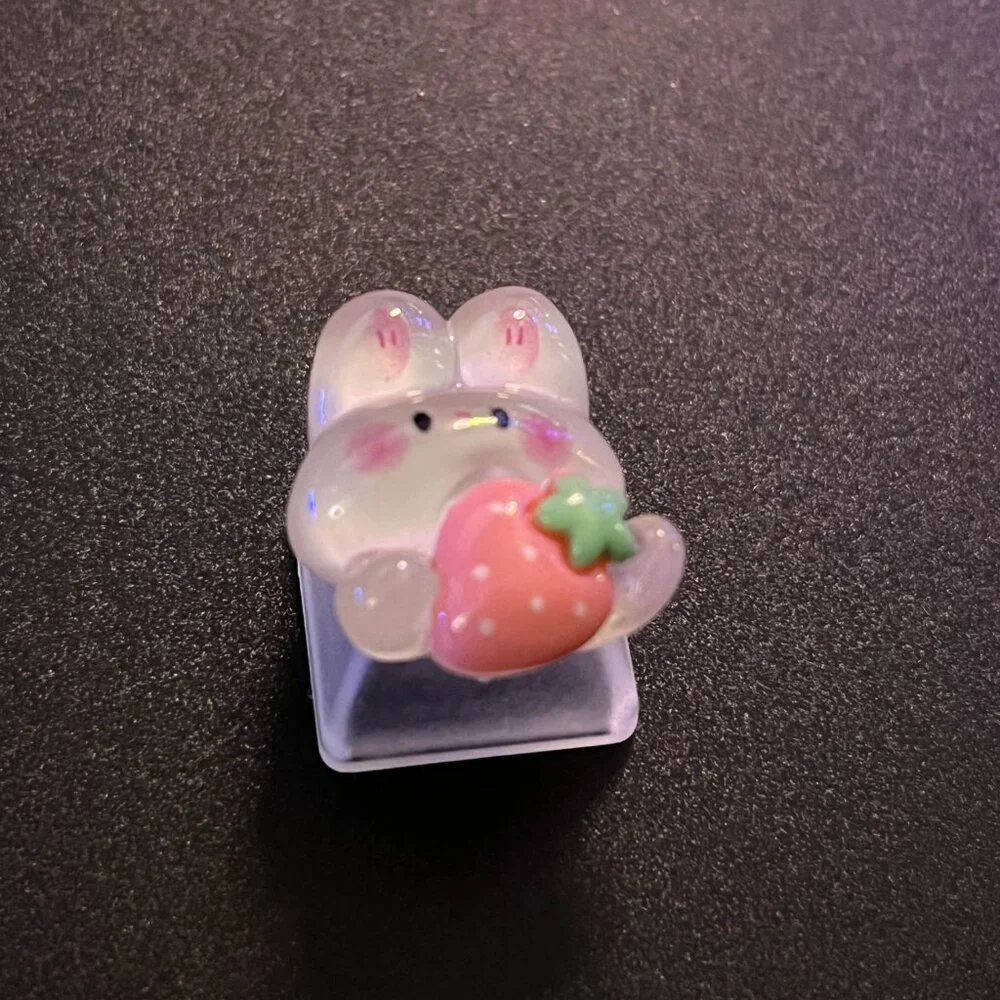 Cute Bunny Keycap OEM Mechanical Keyboard with Cross Axis